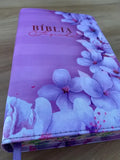 Biblia ARC Borda Floral Orquidea Lilas