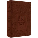 Bíblia King James 1611 | Letra Ultragigante | Capa Luxo Marrom