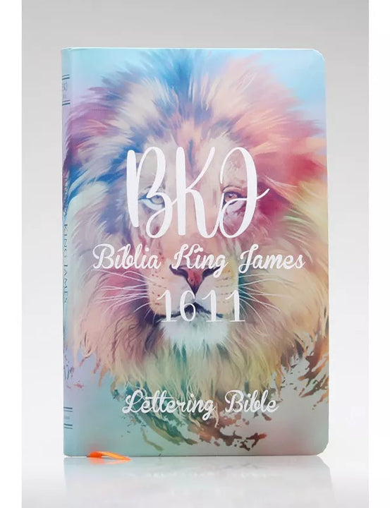 Biblia KJ Slim Lettering Leao Feminino