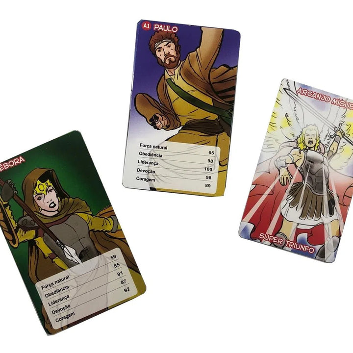 Super Triunfo Cristão (AT e NT) História em Quadrinhos + Jogo de Cartas